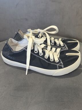 Maison Martin Margiela Black Canvas Tabi Sneakers
